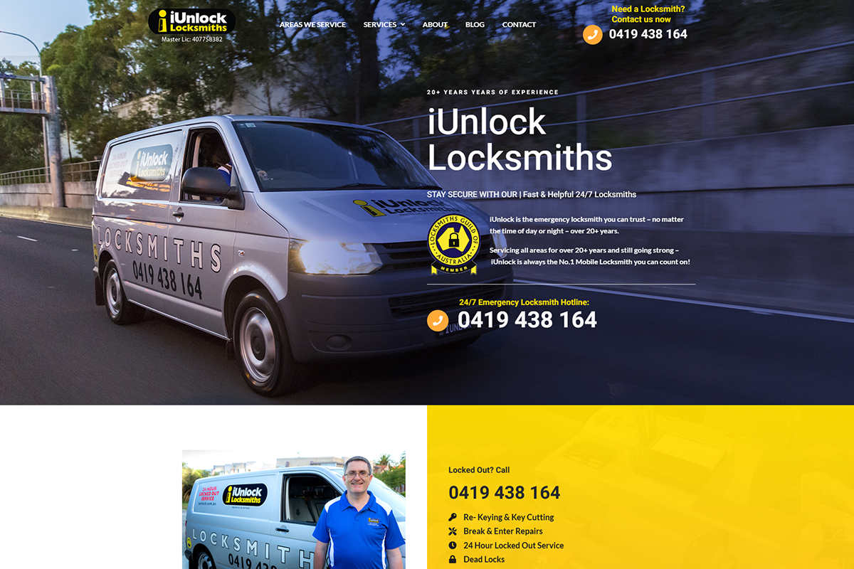 iUnlock-Locksmiths-homepage